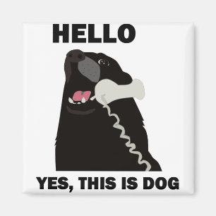 HALLO JA IST DIESES HUNDEtelefontelefon Magnet