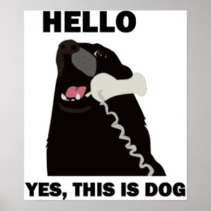 HALLO JA IST DIESES HUNDEtelefontelefon Poster
