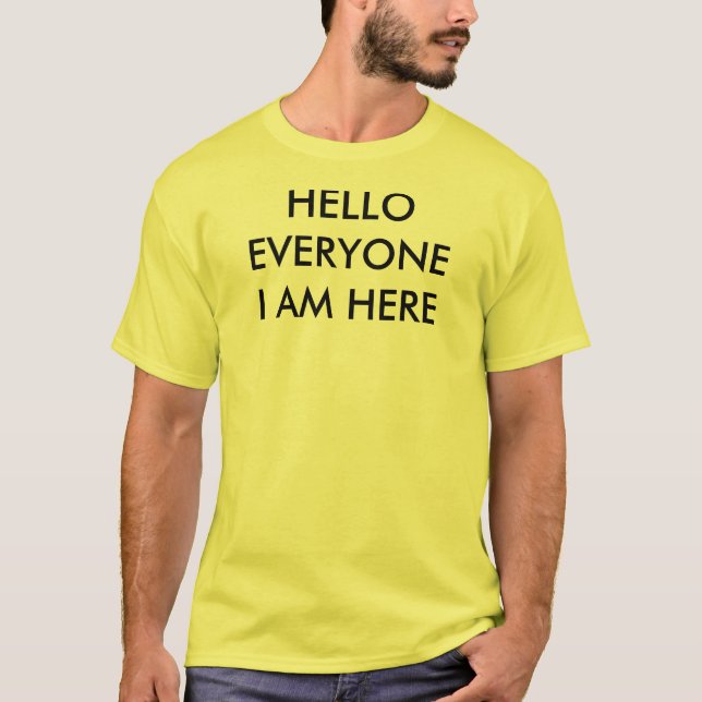 Hallo jeder T-Shirt (Vorderseite)