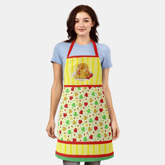 Hallo Jello Retro Pink Schürze (Getragen)