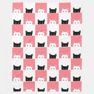 Hallo Katzen 60x80 Fleece Blanket