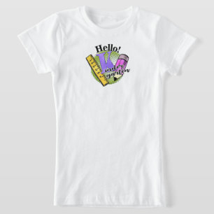 Hallo Kinder Garten Grade Shirt, zurück zur Schule T-Shirt