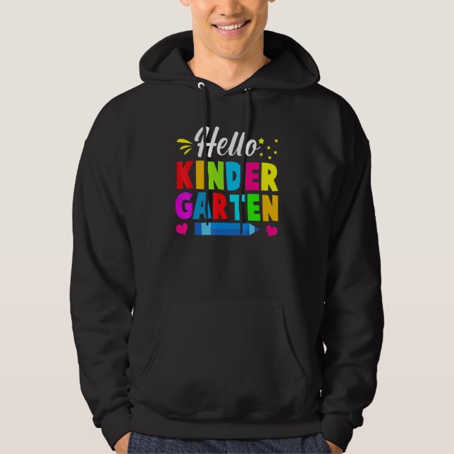 Hallo Kinder Garten Hoodie (Vorderseite)