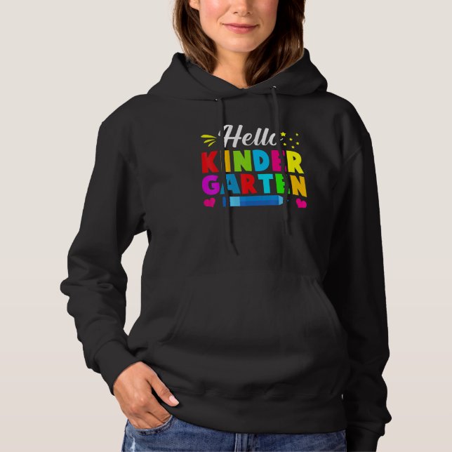 Hallo Kinder Garten Hoodie (Vorderseite)