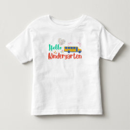 Hallo Kindergarten, erster Schultag Kleinkind T-shirt