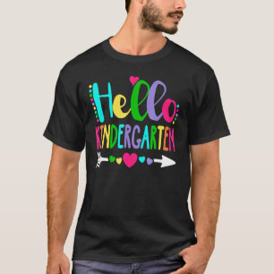 Hallo Kindergarten Herzlehrer Student Zurück zu S T-Shirt