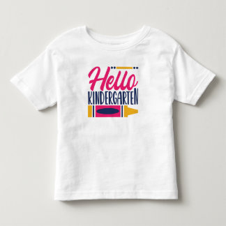 Hallo Kindergarten Kleinkind T-shirt