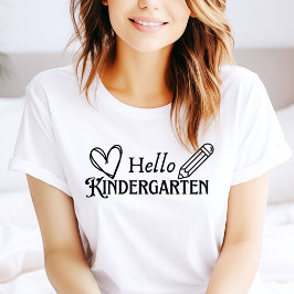 Hallo Kindergarten Lehrer Tshirt