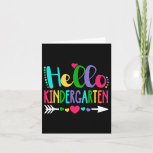 Hallo Kindergarten Lehrerin Squad Kinder Back To S Karte