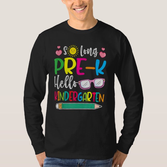 Hallo Kindergarten Lehrerin Student zurück zur Sch T-Shirt (Vorderseite)