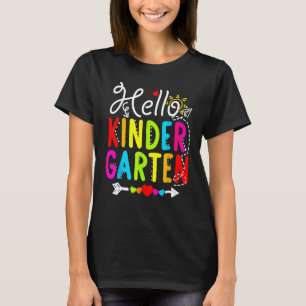 Hallo Kindergarten Lehrerin Student zurück zur Sch T-Shirt