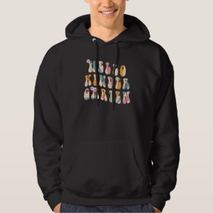 Hallo Kindergarten Lehrerteam Zurück zur Schule Gr Hoodie