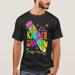 Hallo Kindergarten Lustiger Rückkehr zur Schule Le T-Shirt