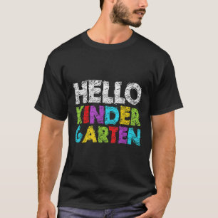 Hallo Kindergarten Lustiger Rückkehr zur Schule St T-Shirt