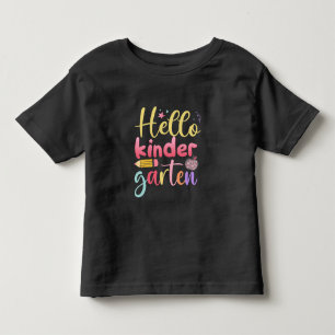 Hallo Kindergarten Niedliches Kleinkind Kleinkind T-shirt