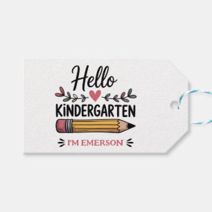 Hallo Kindergarten Personalisierter Rückkehr-zur-S Geschenkanhänger