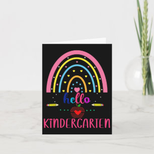 Hallo Kindergarten Rainbow Erster Tag Byck To Scho Karte