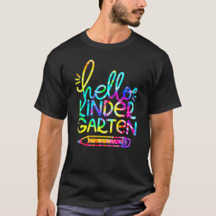 Hallo Kindergarten Stift zurück zum Schullehrer K T-Shirt