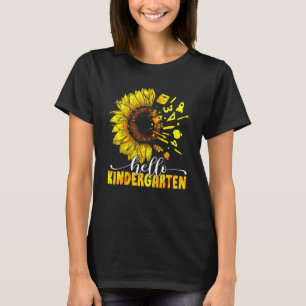 Hallo Kindergarten Sunflower Teacher School Back T T-Shirt
