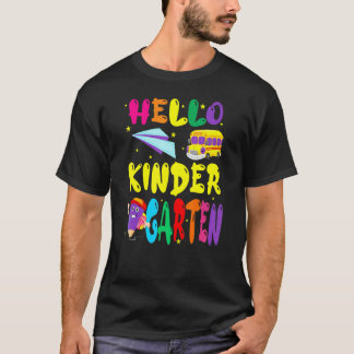 Hallo Kindergarten-Team Kinder Lehrer Kids Zurück T-Shirt
