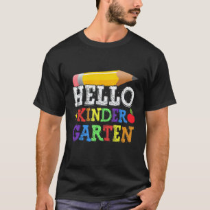 Hallo Kindergarten-Team Kinder Zurück zur Schule L T-Shirt