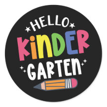 Hallo Kindergarten zurück in die Schule