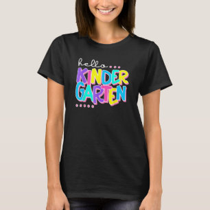 Hallo Kindergarten Zurück zur Lehrerin T-Shirt