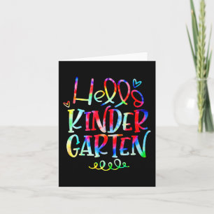 Hallo Kindergarten zurück zur Schule Geschenke für Karte