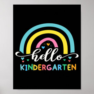 Hallo Kindergarten zurück zur Schule Poster