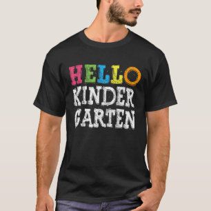 Hallo Kindergarten zurück zur Schule T-Shirt