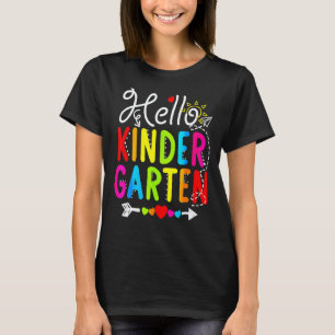 Hallo Kindergartenerzieher Schüler Zurück zur Schu T-Shirt