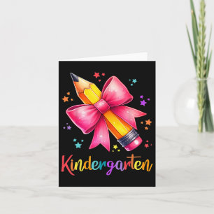 Hallo Kindergartenteam Süßer Bleistift Lehrer Zurü Karte