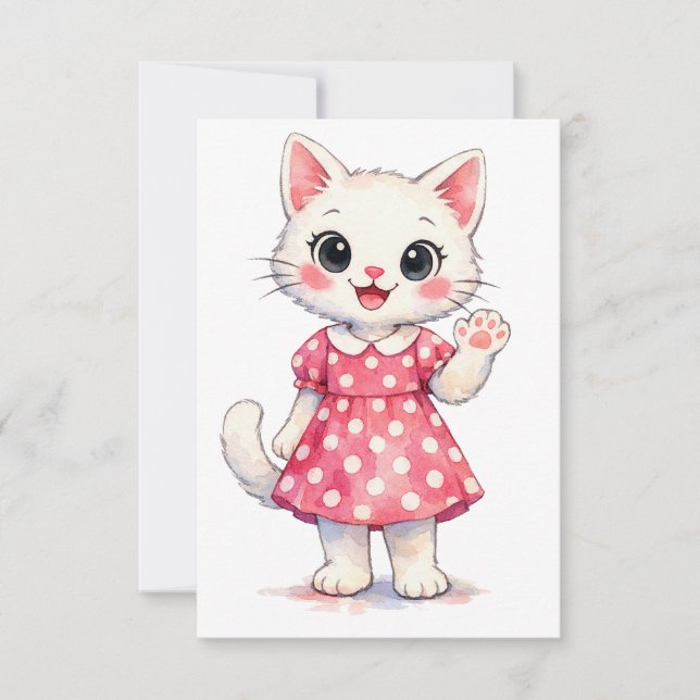 Hallo Kitty! Dankeskarte (Vorderseite)