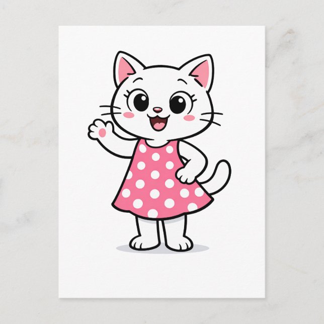 Hallo Kitty Postkarte (Vorderseite)