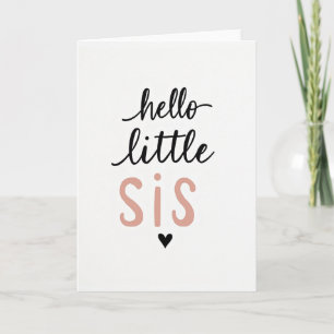 Hallo Kleine Schwester Einfache Karte