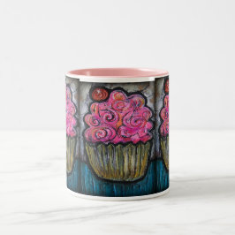 Hallo kleiner Kuchen Zweifarbige Tasse
