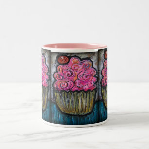Hallo kleiner Kuchen Zweifarbige Tasse