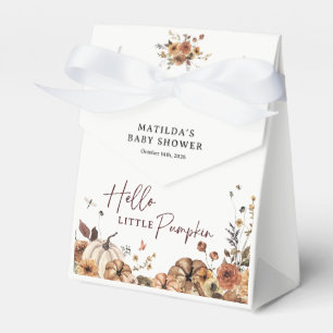 Hallo kleiner Kürbis Baby Shower im Herbst Geschenkschachtel