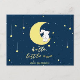 Hallo Kleiner! Niedliches Sonnenlicht auf dem Mond Postkarte