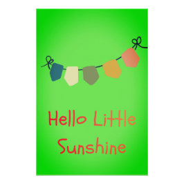 Hallo Kleiner Sonnenschein Kinderzimmer Wandbild D Poster