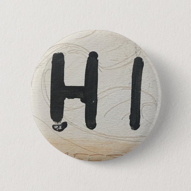 Hallo Knopf Button (Vorderseite)