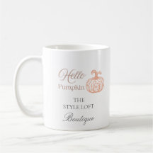 Hallo Kürbis Herbst-Branding für Boutique-Shop