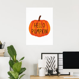 Hallo Kürbis Poster