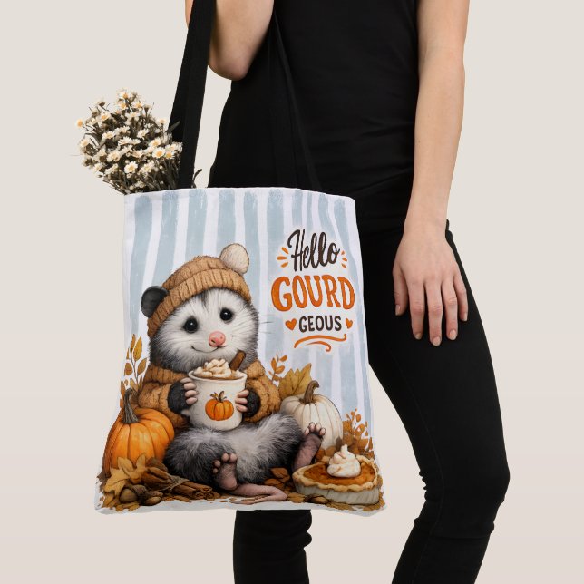 Hallo Kürbis Schönheit Tasche (Von Nahem)