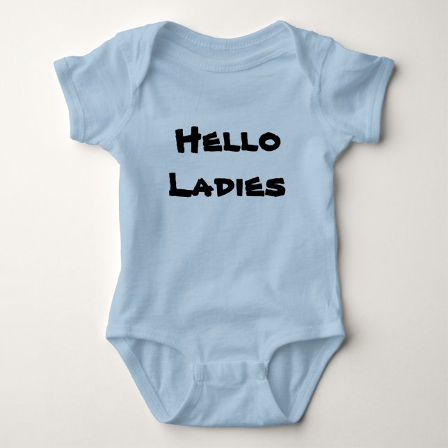 Hallo Ladys Baby Strampler (Vorderseite)