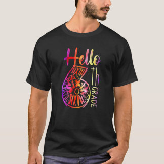 Hallo Lehrer 6. Klasse Schüler Gefärbte Krawatte z T-Shirt