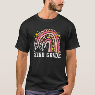 Hallo Lehrer der 3. Klasse Kinder zurück zur Schul T-Shirt