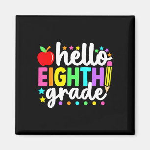 Hallo Lehrer der achten Klasse zum neuen Schuljahr Magnet