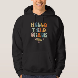 Hallo Lehrer der dritten Klasse Zurück zur Schule  Hoodie