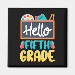 Hallo Lehrer der fünften Klasse Schüler 5. Klasse Magnet